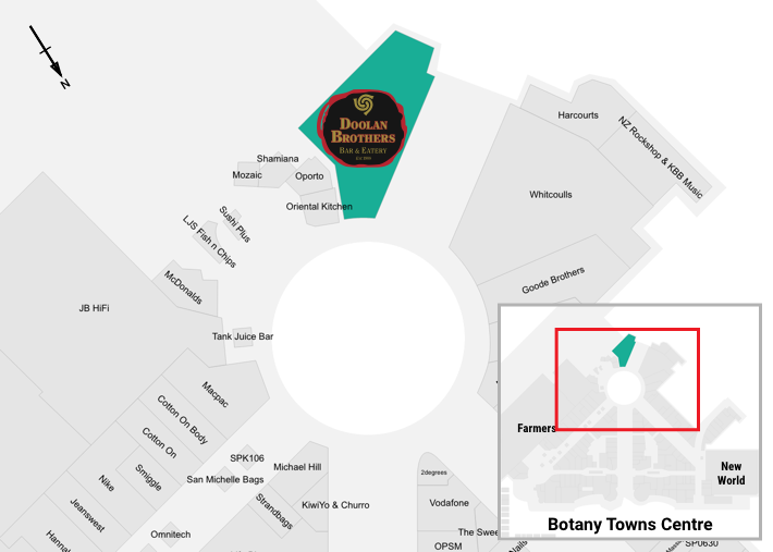 Map of Botany Town Center